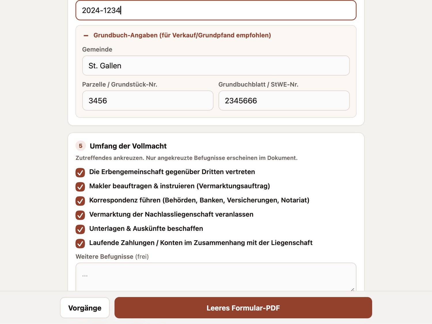 Vollmacht auf dem Tablet in der Makler Toolbox